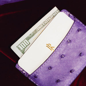 Lillian Wallet Ostrich Bellflower