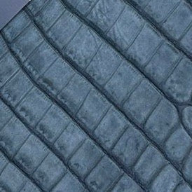 Eleanor Nile Crocodile Dark Denim Nubuck