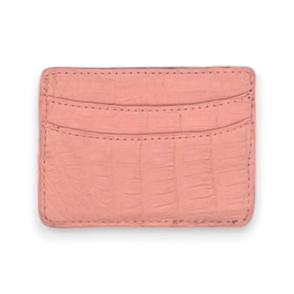 Lillian Wallet Crocodile Quartz Pink