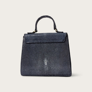 Eleanor Polished Stingray Black Caviar