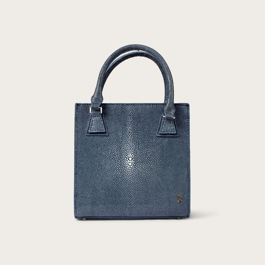 Tessa Polished Stingray Blue Onyx