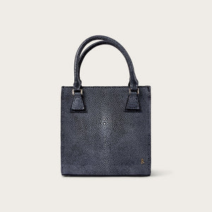 Tessa Polished Stingray Black Caviar