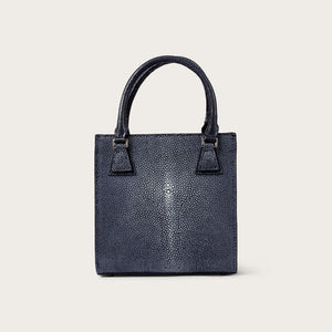 Tessa Polished Stingray Black Caviar