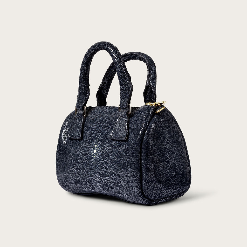 Ella Polished Stingray Black Caviar
