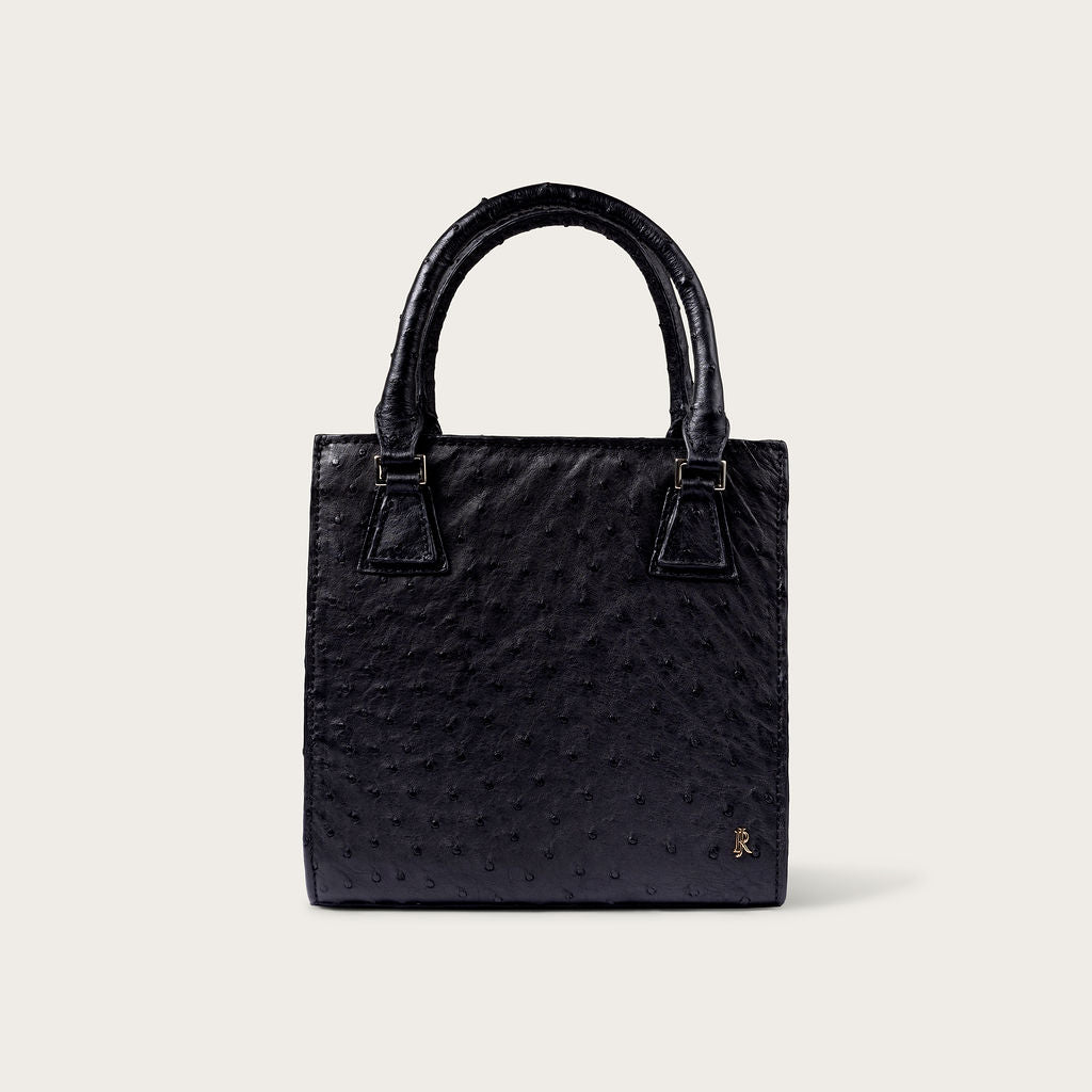 Tessa Ostrich Black