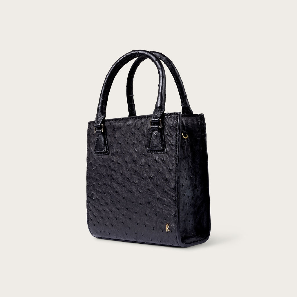 Tessa Ostrich Black