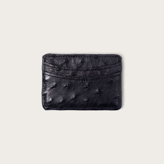 Lillian Wallet Ostrich Black