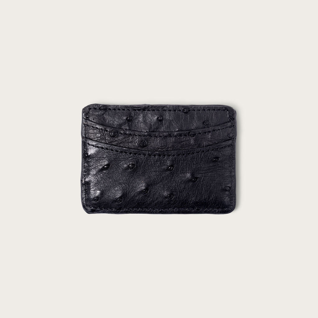 Lillian Wallet Ostrich Black