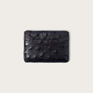 Lillian Wallet Ostrich Black