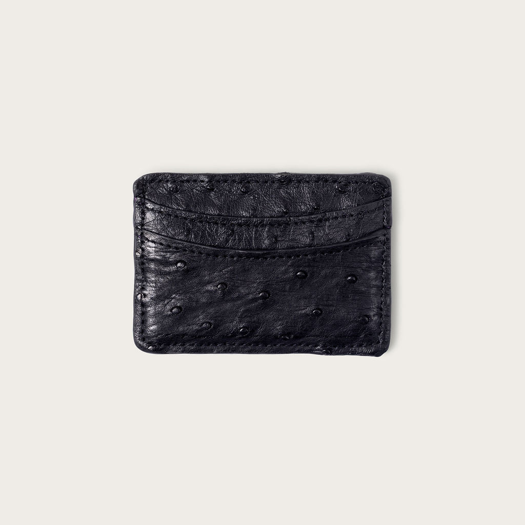 Lillian Wallet Ostrich Black