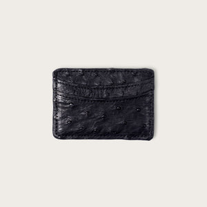 Lillian Wallet Ostrich Black