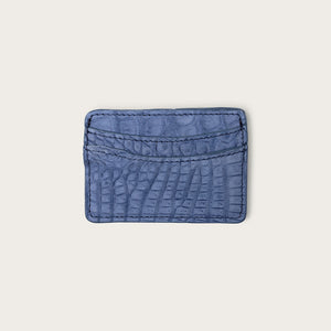Lillian Wallet Nile Crocodile Dark Denim Nubuck