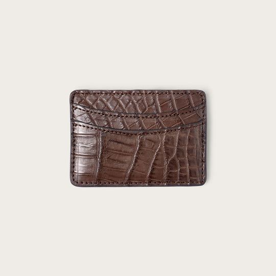 Lillian Wallet Nile Crocodile Chocolate