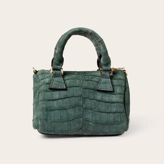 Ella Nile Crocodile Forest Green Nubuck