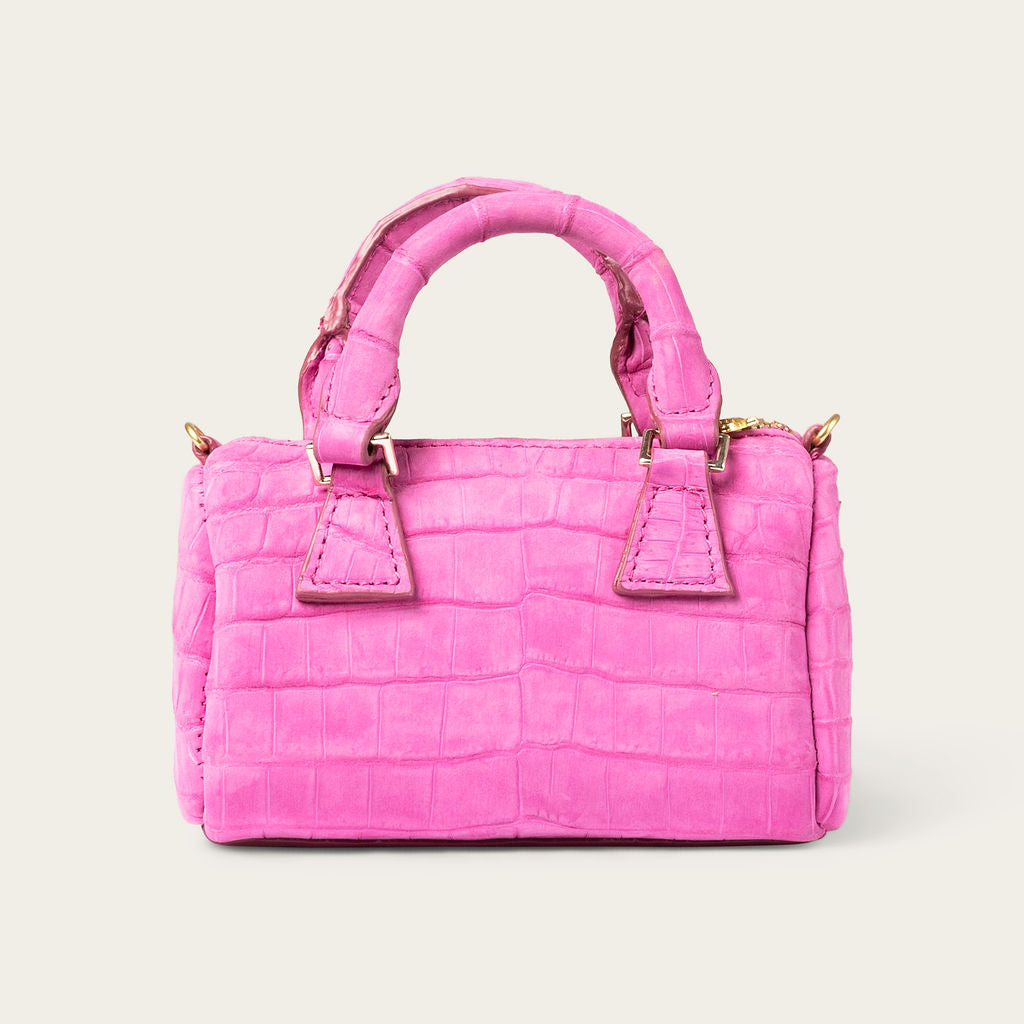 Victoria Nile Crocodile Velvet Rose Nubuck