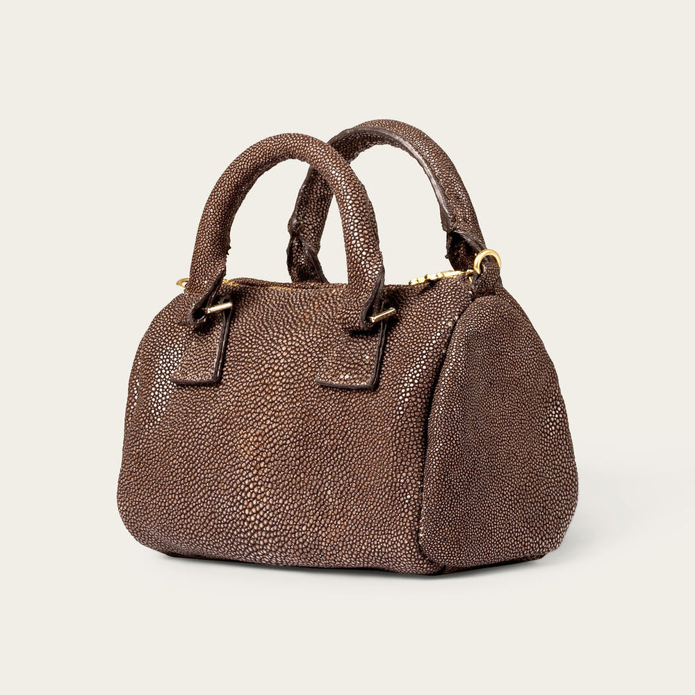 Ella Polished Stingray Chocolate Noir