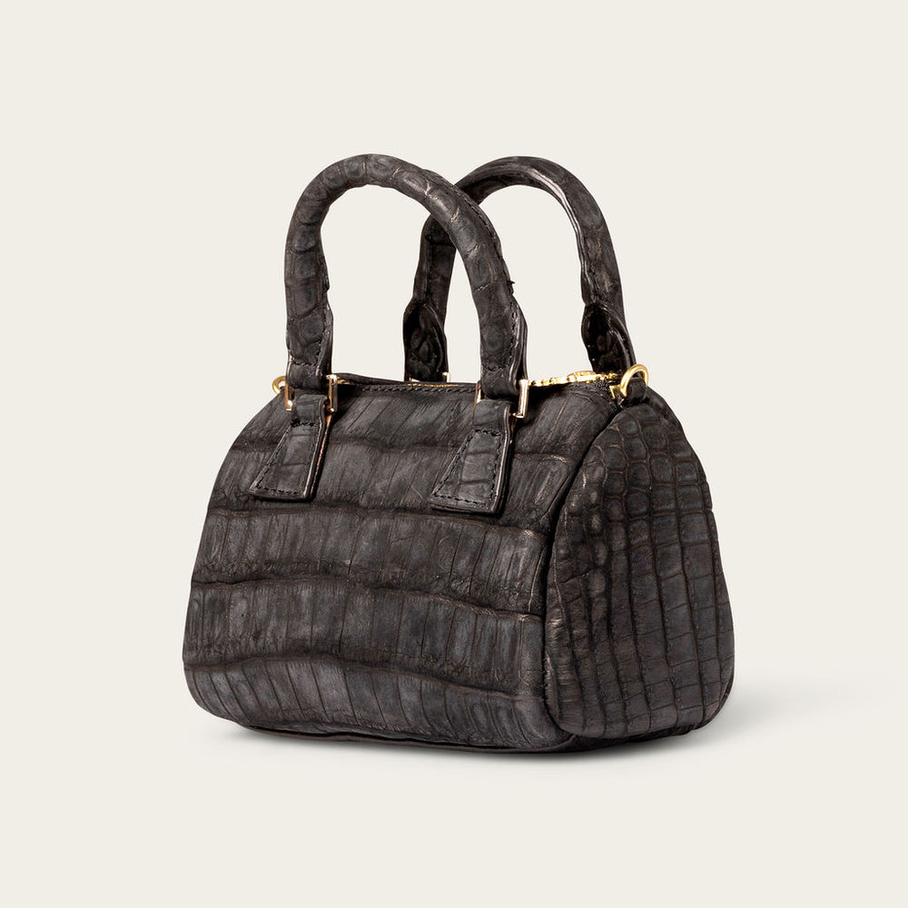 Ella Nile Crocodile Wendy's Wish - Black Nubuck