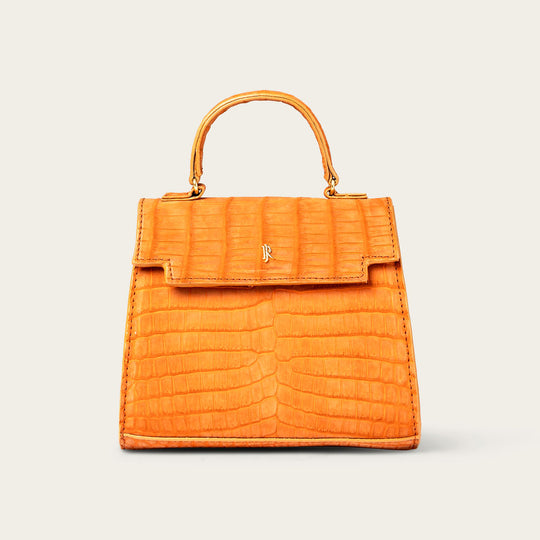 Eleanor Nile Crocodile Amber Nubuck