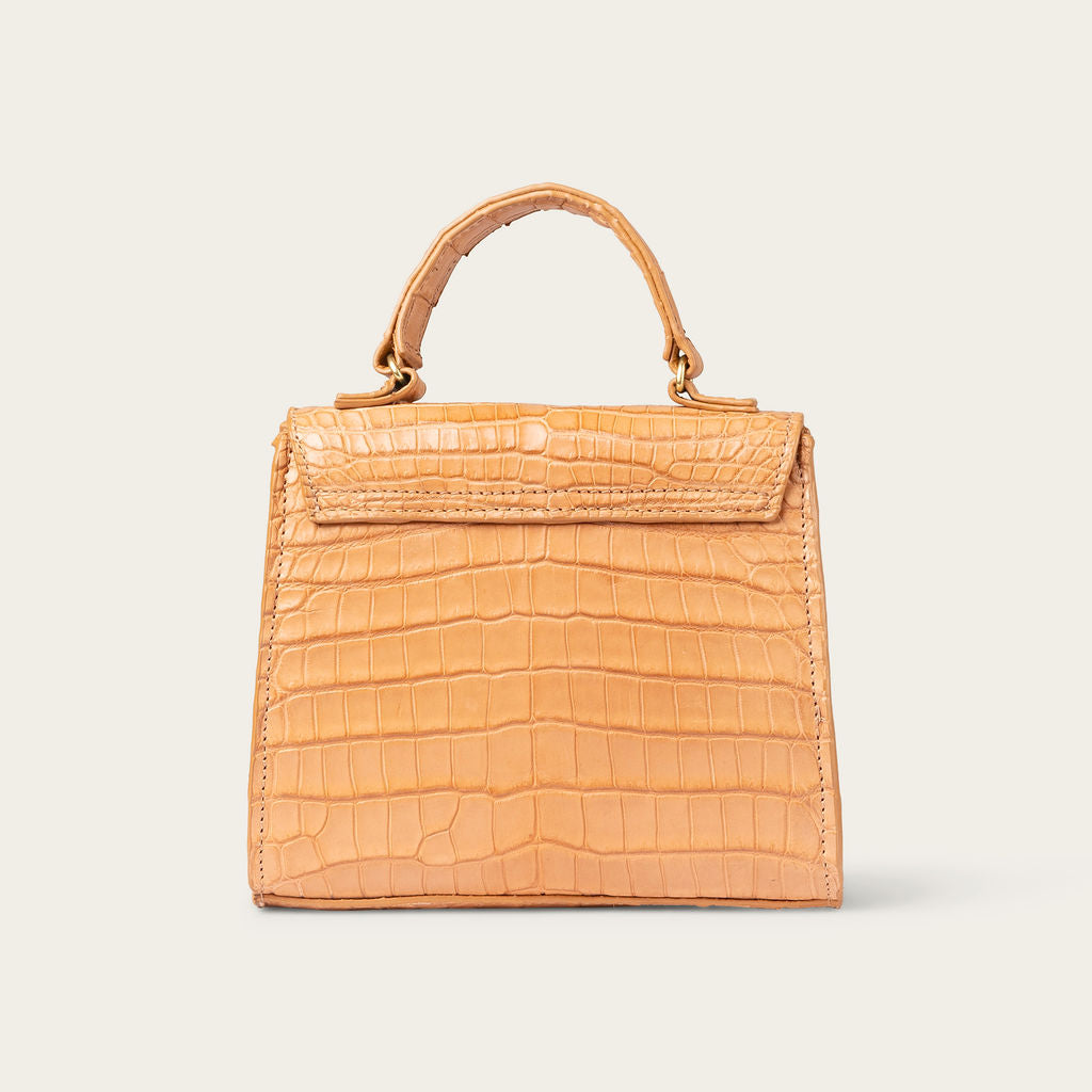 Eleanor Nile Crocodile Cognac