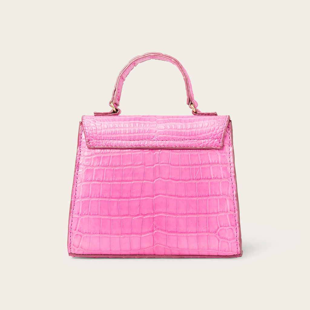 Eleanor Nile Crocodile Cosmo Pink