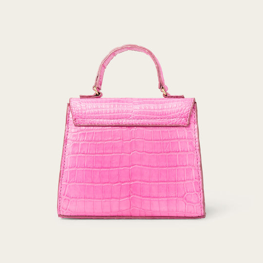 Eleanor Nile Crocodile Cosmo Pink