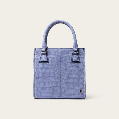 Tessa Nile Crocodile Denim Nubuck