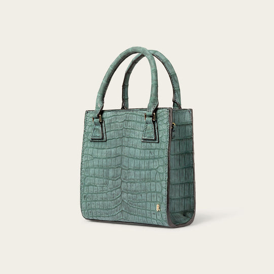 Tessa Nile Crocodile Forest Green Nubuck