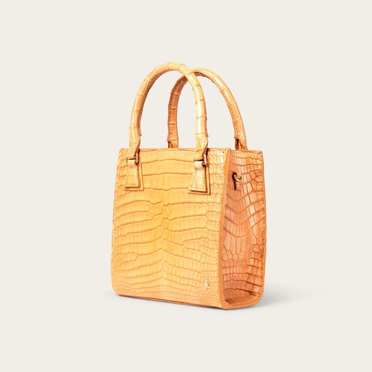 Tessa Nile Crocodile Cognac