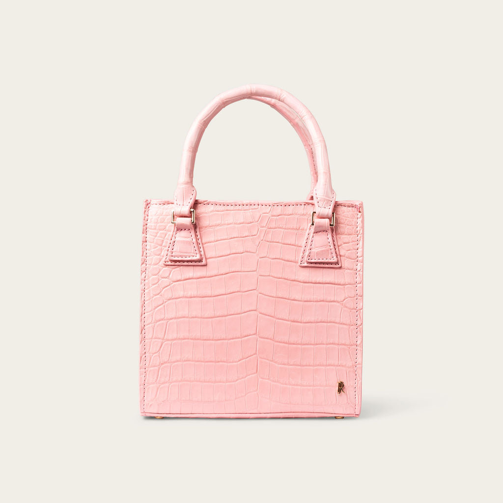 Tessa Nile Crocodile Peony Pink