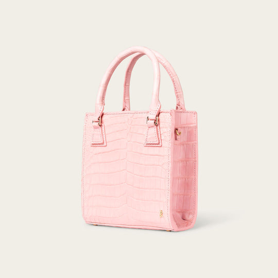 Tessa Nile Crocodile Peony Pink