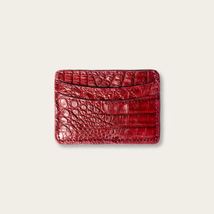 Lillian Wallet Crocodile Garnet