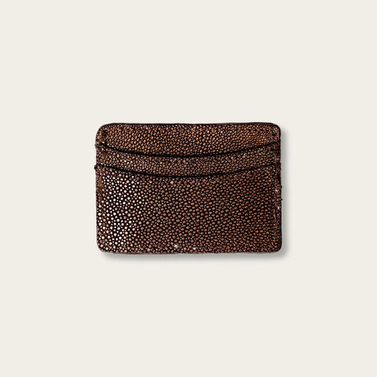 Lillian Wallet Polished Stingray Chocolate Noir