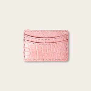 Lillian Wallet Nile Crocodile Peony Pink
