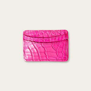 Lillian Wallet Nile Crocodile Cosmo Pink