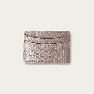 Lillian Wallet Python Smoky Silver