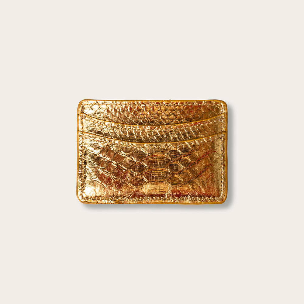 Lillian Wallet Python Gold