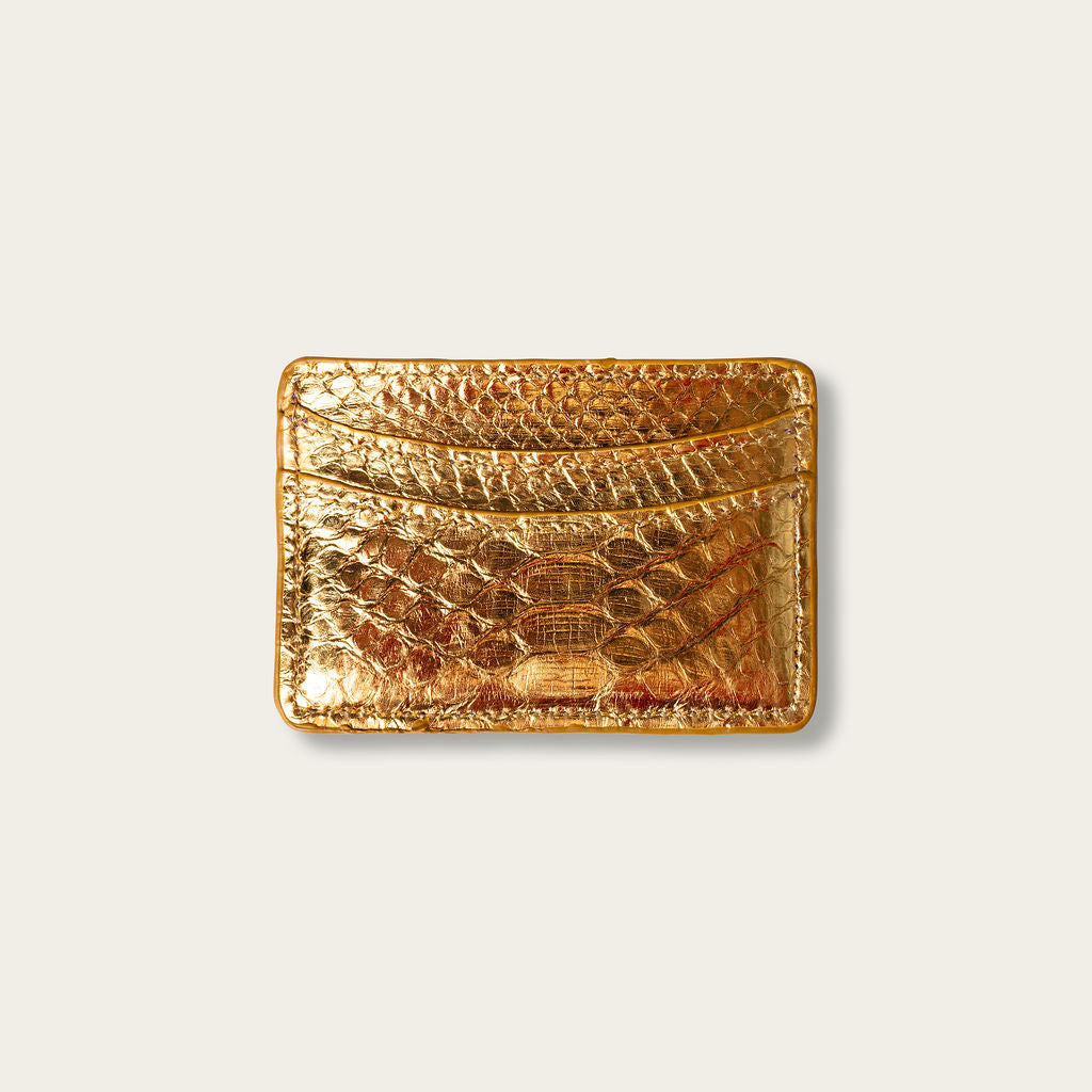 Lillian Wallet Python Gold