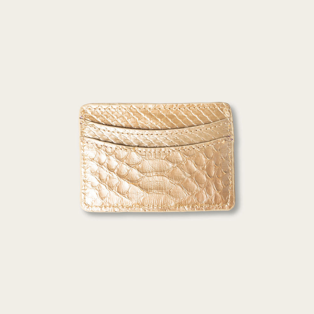 Lillian Wallet Python Champagne Gold
