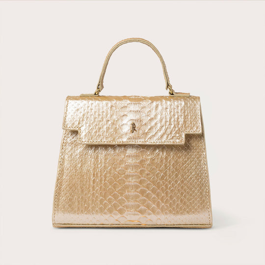 Eleanor Python Champagne Gold