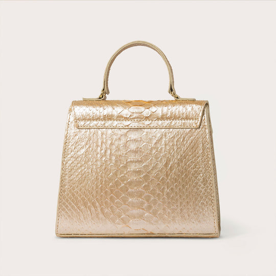 Eleanor Python Champagne Gold