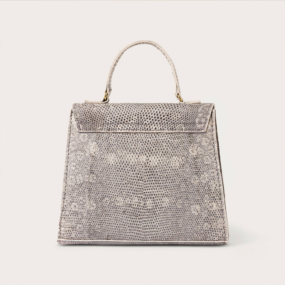 Eleanor Ring Lizard Black & White