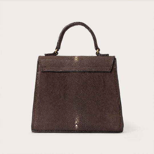 Eleanor Polished Stingray Chocolate