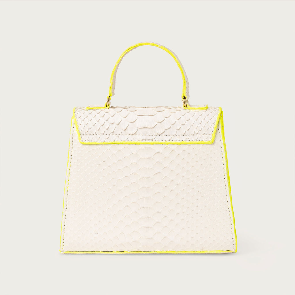 Eleanor Python Dove Electric Yellow