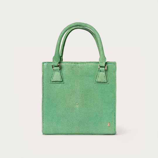 Tessa Polished Stingray Kelly Green