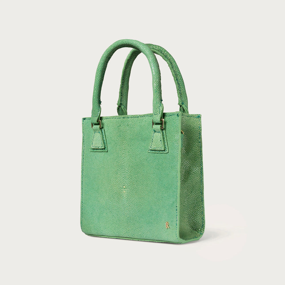Tessa Polished Stingray Kelly Green