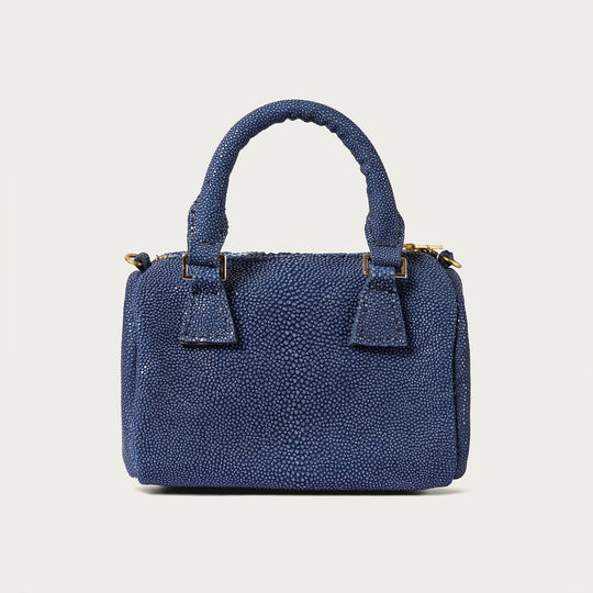 Ella Polished Stingray Navy Blue