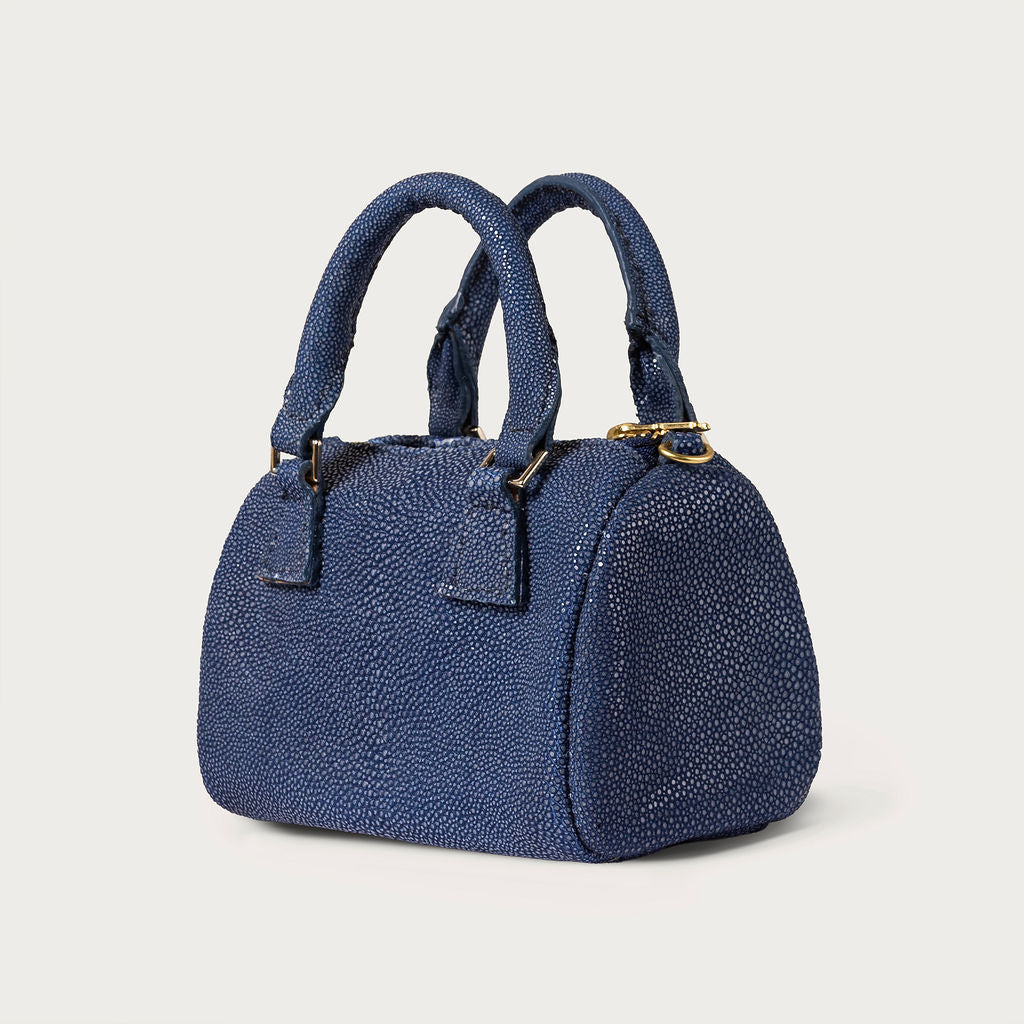 Ella Polished Stingray Navy Blue