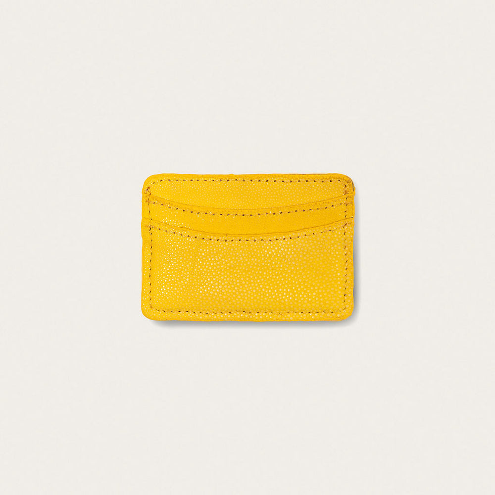 Lillian Wallet Polished Stingray Yellow