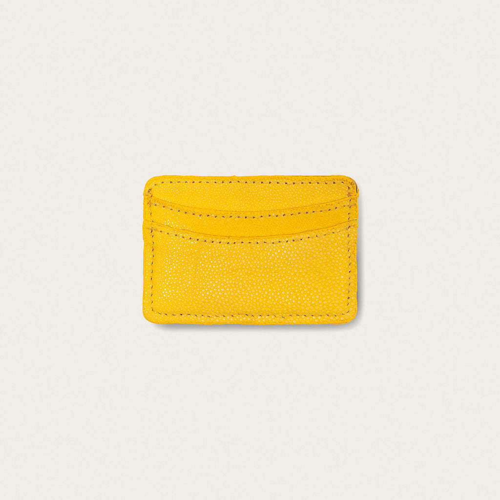Lillian Wallet Polished Stingray Yellow