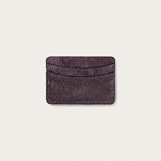 Lillian Wallet Polished Stingray Purple